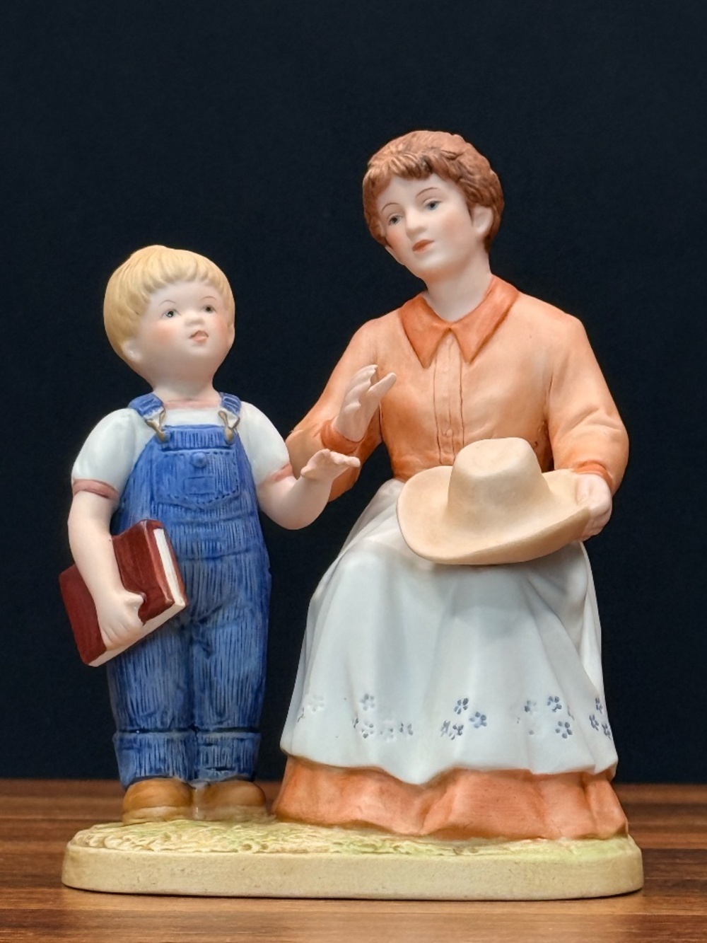 HOMCO 1985 “Denim Days” Mom and Son Figurine
